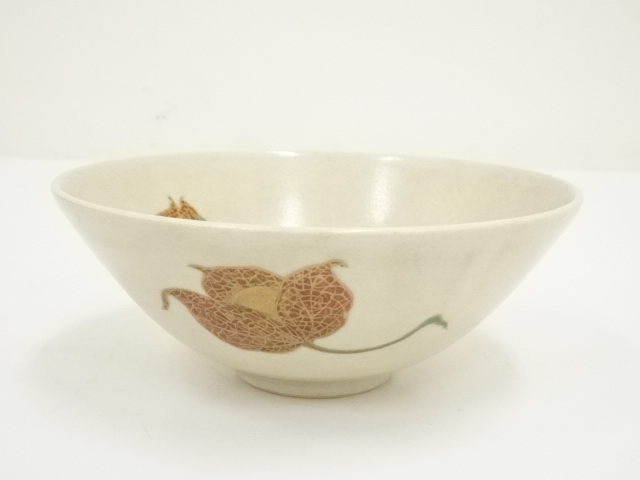 道具 ] - 道具 京焼 清閑寺窯 杉田祥平造 色絵酸漿画茶碗（共箱